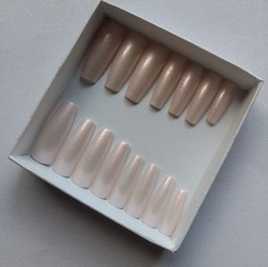 NOVA NAILS | "PEARLY PINK" LONG TAPERED SQUARE